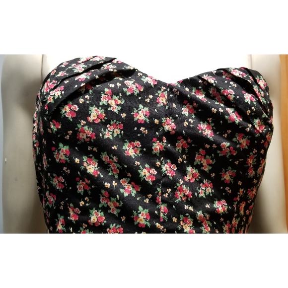 Forever21 Mini Dress Floral Print, Pleated, S - Picture 3 of 8